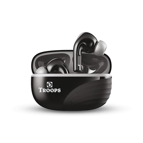 Image of TP TROOPS Wireless Earbuds with Touch Controls, 30 Hours Battery Life, Bluetooth in-Ear Headphones, TWS with Bluetooth v5.4(Black)