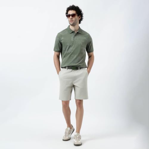 Image of Marks & Spencer Pure Cotton Tropical Print Polo T-Shirt
