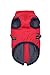 Savlot Hundejacke Winterweste Jacken Hundemantel Hundepullover Haustier Skifahren Kostüm Ärmellose Baumwolle Gepolsterte Weste Mit Brustgurt Gurt - Rot, 3XL