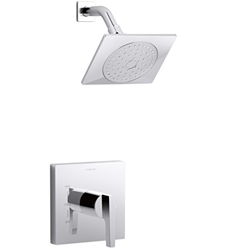 Limited Discount Kohler TS99764-4-CP Honesty Rite-Temp Shower Valve Trim with Lever Handle and 2.0 gpm showerhead Polished Chrome