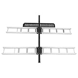 600LBS Aluminum Double Motorcycle Carrier, Aluminum Hitch Carrier for Dirt Bikes, Motorcycle Bracket, Heavy Duty Hitch-Mounted Dirt Bike Rack, (Black and Silver)