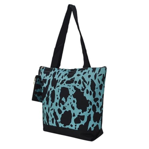 Image of NGIL Medium Top Zipper Closure Canvas Tote Bag with Attached Matching Coin Purse For Moms and Nurses