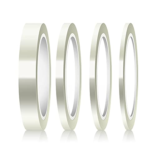 LUTER 4 Rouleaux Ruban Résistant la Chaleur Ruban Haute Température Ruban Sublimation Thermique pour Impression Sublimation Transfert Chaleur Isolation Soudure la Vague (3/5/8/12mm Transparent) Cover
