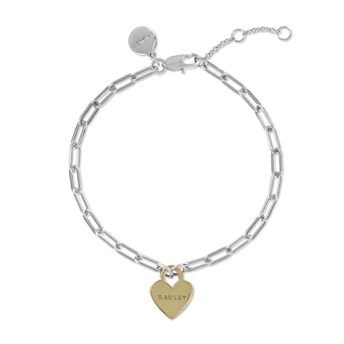 Bracelet à breloques en forme de cœur Radley bijou tendance plaqué or pour femme