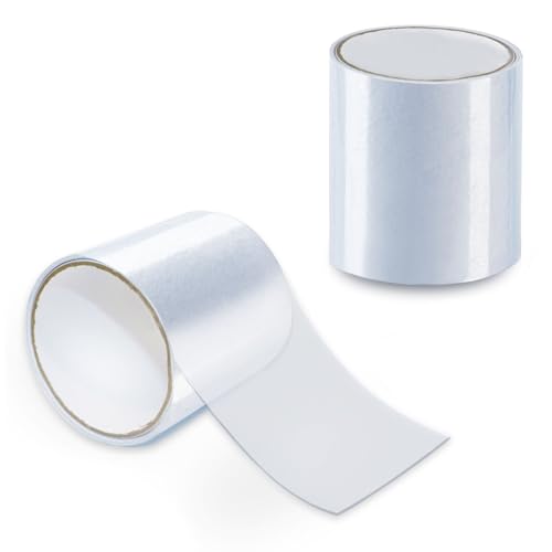 Forbabe 10x150cm Wasserdichtes Klebeband, Unsichtbares Zelt Reparatur Klebeband Pool Reparaturset Transparent Abdichtband für PVC-beschichtetes Zelt/Aufblasbare Kayaks/Rohre