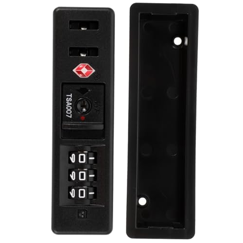 Travel Locks TSA Approved Luggage Locks, 3 Digits Password Code Combination Lock, Customs Code Travel Built in Sunk Backpack Baggage Replacement Accessories