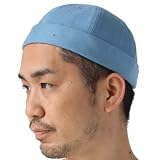 [ｒｅｇｎｕｕ] フィッシャーマンキャップ 洗える ニット帽 メンズ 大きいサイズ レディース キャップ つばなし 春 夏 春夏 ツバなし 帽子 サグキャップ 夏用 (ワンサイズ, サックス)