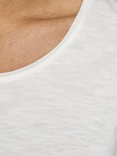 JACK & JONES Herren JJEBAS Tee SS U-Neck 2-Pack, White/REG, XXL – Ansicht 6