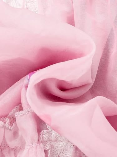 Image of Buy & Try Beautiful Embroidered Georgette Birthday Dress for Baby Girls | Sleeveless Printed Frock | Elegant Outfit for Special Occasions