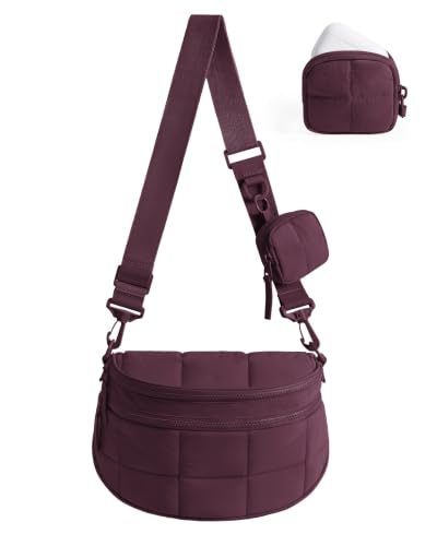 Image of BAGSMART Crossbody Bags for Women, Puffer Cute Bum Bag with Pouch, Quilted Hobo Bag for Daily Travel College