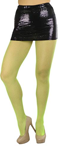 Image of ToBeInStyle Women's Sexy Vibrant Fine Classic Fishnet Full Footed Pantyhose