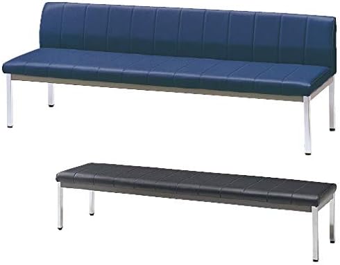 b様 松吉医科器械 長イス ダークグレー W1500×D460×H380mm MY-N1008