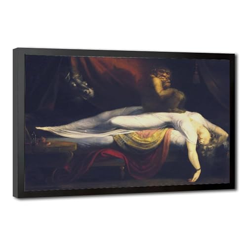 The Nightmare Henry Fuseli poster toile décoration murale cadre suspendu 20x30