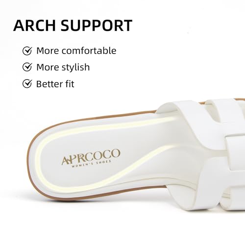 Women's Flat Sandals Casual Slip On Cross Band Sandals for Women Summer Dressy Slide Beach Sandal2