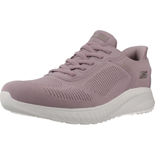 Skechers Bobs Squad Chaos Current Muse, Zapatillas Mujer, Lavender, 36 EU Ancho