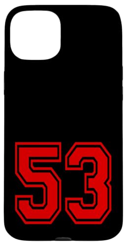 No.53 Red Sports Team Style �X�}�z�P�[�X iPhone 15 Plus �p
