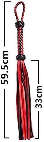 image for KVETZN Soft Faux Leather Whip - Harness Handle Whip Teaching Training 