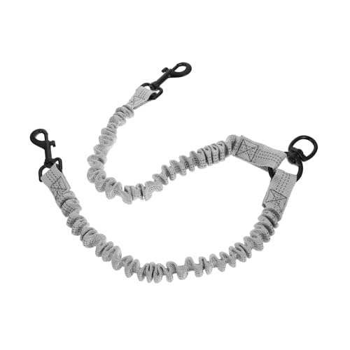 GANAZONO Double Headed Reflective Dog Leash Strong Elastic Outdoor Leash for Safe Walking Lightweight Design with Ergonomic Control for Pets for Use