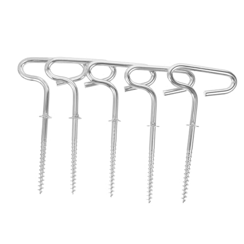 JOINPAYA 6 Stück Metall Zeltheringe Robuste Eisangel Zubehör für Camping und Outdoor Aktivitäten Lange Zeltspieße Leicht und Tragbar für Zelte und Pavillons