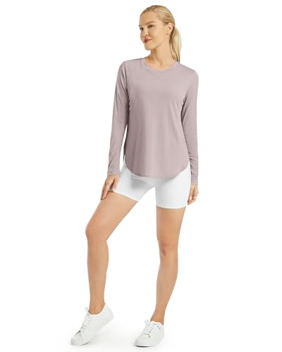 Image of G4Free Lightbreeze Womens UPF 50+ Long Sleeve Workout Tops Quick Dry UV Sun Shirt Running Gym Hiking Yoga Casual Lightweight
