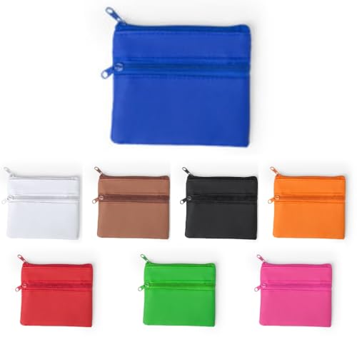 ANTEVIA - Porte Monnaie avec Double Poche léger et Robuste | Plus DE 20 MODÈLES | Homme Femme | Couleur: Bleu (Ralf Bleu)