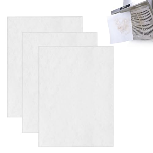 3 Piezas Filtro Antigrasa, Filtro de Campana Extractora, Estera Filtrante de Grasa, Recortable Filtros de Grasa Universales, Compatible con La Mayoría de Campanas Extractoras, 57 * 47CM
