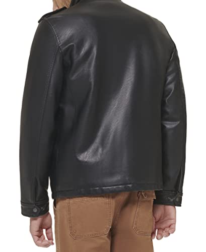 Image of Levi's Men's Vintage Deer Faux Leather Sherpa Military Jacket Big & Tall