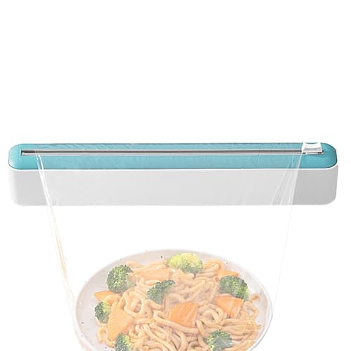 Dispensador De Film Transparente con Cortador - Organizador de Papel Aluminio con Dispensador,Caja Dispensadora De Cocina para Corte Rápido De Papel Encerado, Aluminio Y Conservación De Alimentos Dispensador De Film Transparente con Cortador - Organizador de Papel Aluminio con Dispensador,Caja Dispensadora De Cocina para Corte Rápido De Papel Encerado, Aluminio Y Conservación De Alimentos