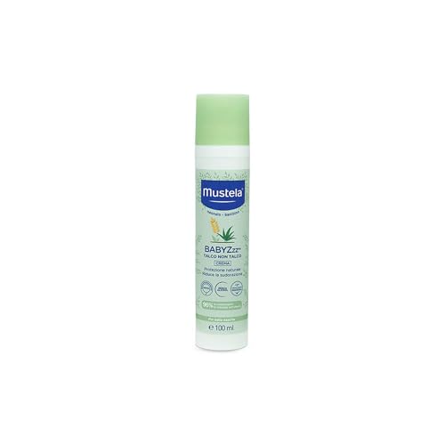Mustela BABYZzz Talco Non Talco Crema, Corpo, Neonati, Bambini, Tutta la Famiglia - Protezione Naturale dalle Zanzare, Regola la Sudorazione e gli Odori Corporei, Sicuro Fin dalla Nascita (100ml)