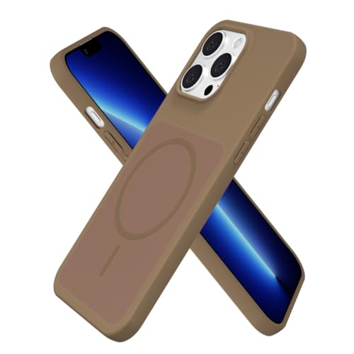 Coque iPhone 13 Pro Max marron mince pour le quotidien des femmes