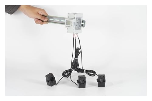 Medidor de energía multifuncional trifásico ADL400N-CT/D10 80A para carril externo 4