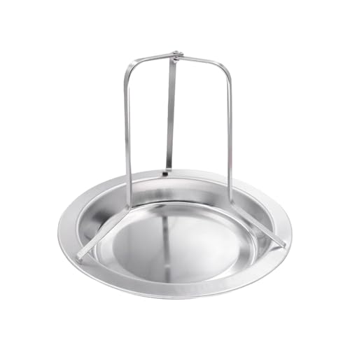 Rejilla para pollo – 7,68 pulgadas de acero inoxidable accesorio para barbacoa | Soporte para barbacoa al aire libre 190 g antideslizante – Perfecto para fiestas en el jardín, camping, barbacoa de