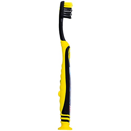 Colgate Batman Toothbrush for Children with Suction Cup, Kids 5+ Years Old, Extra Soft (Colors Vary) - Pack of 2 - image 2