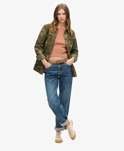 Superdry Essential Logo Racer Vest W6011890A Mocha Mousse Brown Taille 14/16, Manteau pour Femme, 42-44