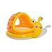 ACEWD Escargots gonflables Piscine pour bébé, Flotteur pour Piscine d'eau pour bébé avec Toit Pare-Soleil auvent pour la fête de l'eau d'été de Jardin extérieur au Sol 145 * 120 * 74cm