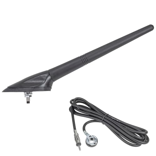 tomzz Audio 1015-001 Antenne de Toit Compatible avec Ford Focus Mondeo KA Kuga Fiesta Passive Longueur de la Tige Environ 14cm
