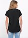 ANRABESS Womens Spring Tops 2026 Short Sleeve Shirts Henley Dressy Casual Blouses V Neck Fashion Tunics Trendy Flowy Clothing Black XXL
