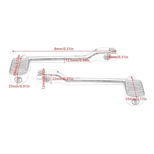 Levier de vitesse talon-pointe moto pour Harley Touring et Softail - 3