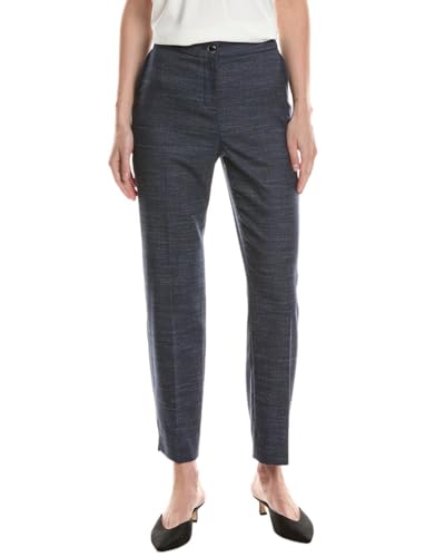 Anne Klein Women's Fly Front Btn Elastic Bk Slash Pkt Strai