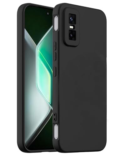 Image of Designerz hub Infinix Gt 30 pro Back Cover | Soft Silicone Slim Back Case Cover for Infinix Gt 30 pro- Black
