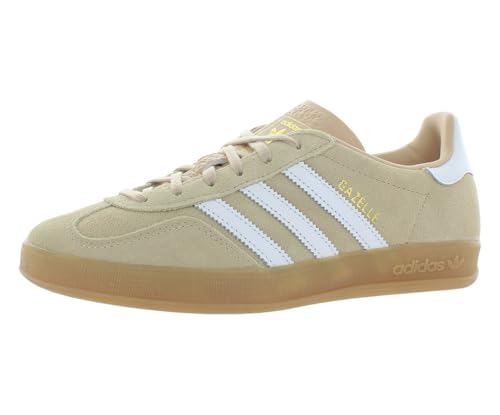 Adidas Women's Gazelle Indoor W Magic beigeFtwr White/Gum 3 8.5 US