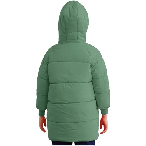 Toddler Boys Girls Hooded Puffer Jackets Lightweight Winter Coats Thick Padded Outerwear Greem 7-8 Years2