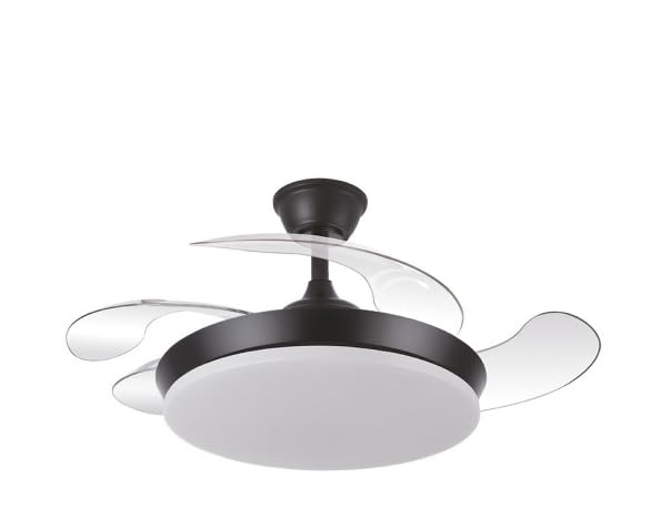 ABRILA Ventilador Dc Tridente 59w Niquel 4aspas Desp.107d, wentylator