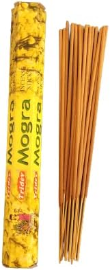 Miniatura 4 de Mogra - Varillas de incienso Tridev, 6 paquetes en una caja, total de 4.23 onzas en caja, el mejor agarbatti