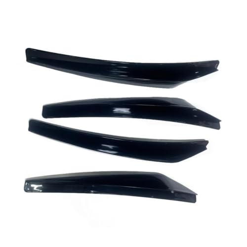 Guardabarros coche universales negros de fibra de carbono, set de 4 piezas protectoras laterales