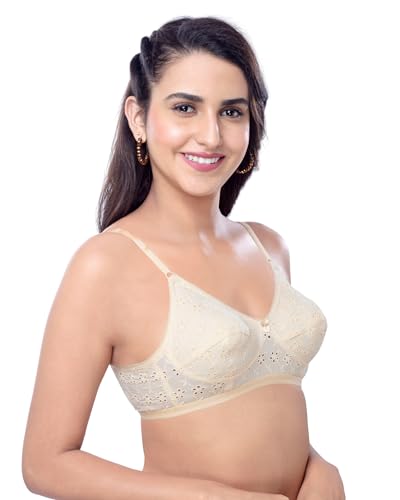 Image of Brida Italia Women's Cotton Minimizer Saree Bra | Full Coverage | Non-Padded, Wire-Free | Comfortable Daily