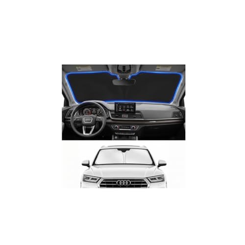 PinBaoLaLa for 2018-2024 2025 2026 Audi Q5 Windshield Sun Shade - Windshield Sunshade Cover Front...