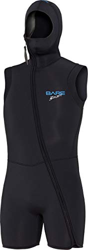 BARE Chaleco con Capucha para Hombre 7MM Step-in: Para Usar con Trajes Completos de Buceo de 7mm o 5mm