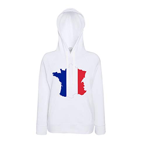 Sweat à capuche France football et carte drapeau sport national