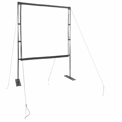Toile de projection avec support pliable pour éviter les plis et projeter sans mur blanc